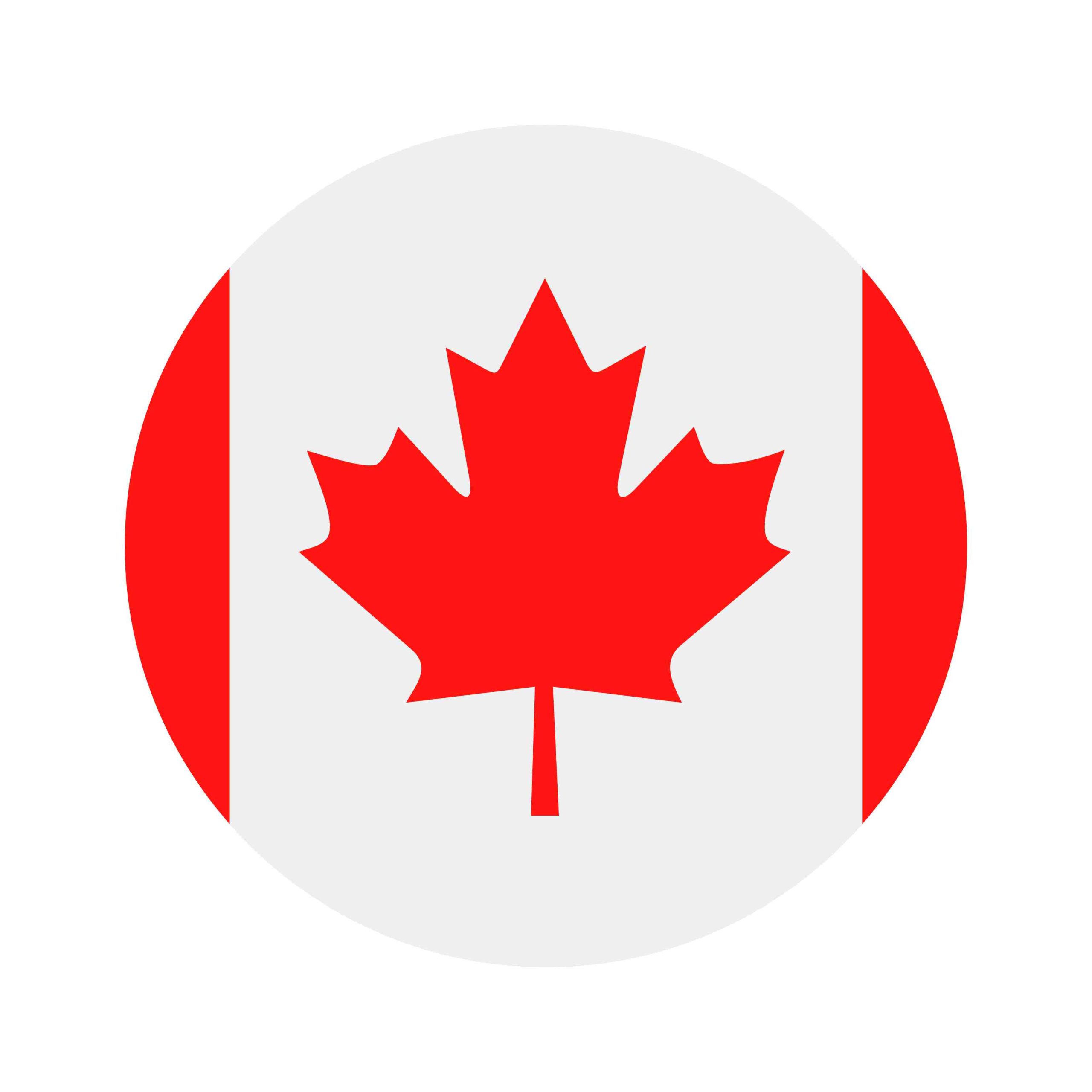 Canada - Round Flag Vector Flat Icon